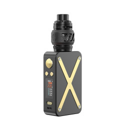 Kit revolto de la marque aspire tout en noir avec un X en dorée et des boutons dorée apposé sur la box.