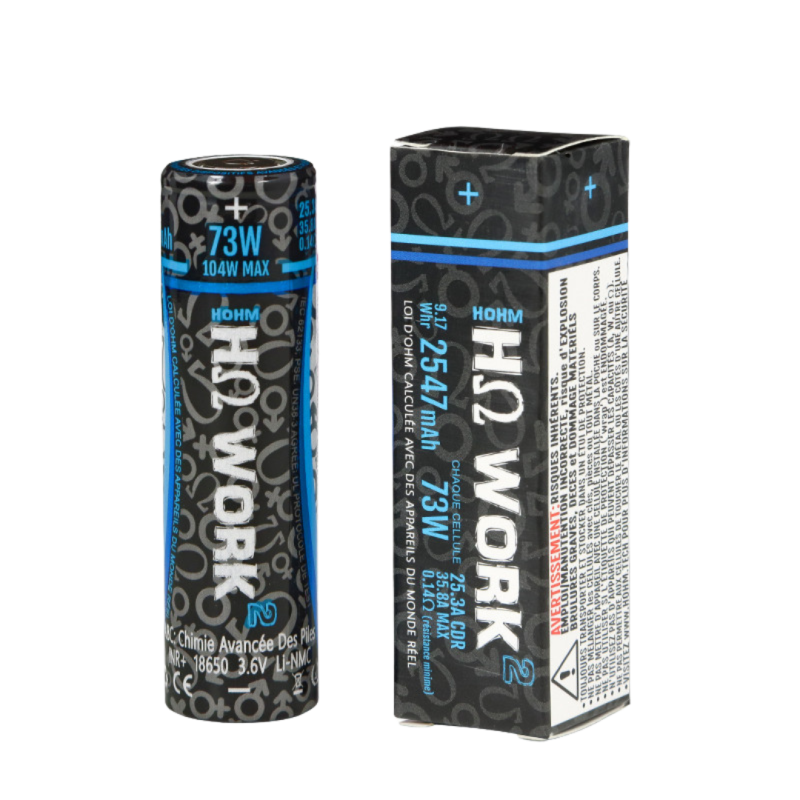 Accu 18650 Hohm Tech Work - 2547mAh