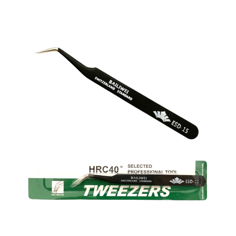 Pince de Précision Coudée ESD-15 - Tweezers