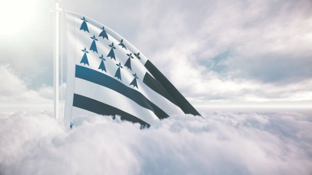 Drapeau de la Bretagne, le Gwenn-ha-Du.