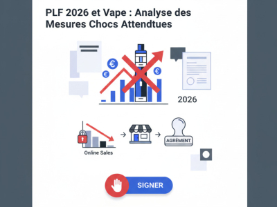 PLF 2026 : Taxe, Interdiction... avenir incertain des vape shops